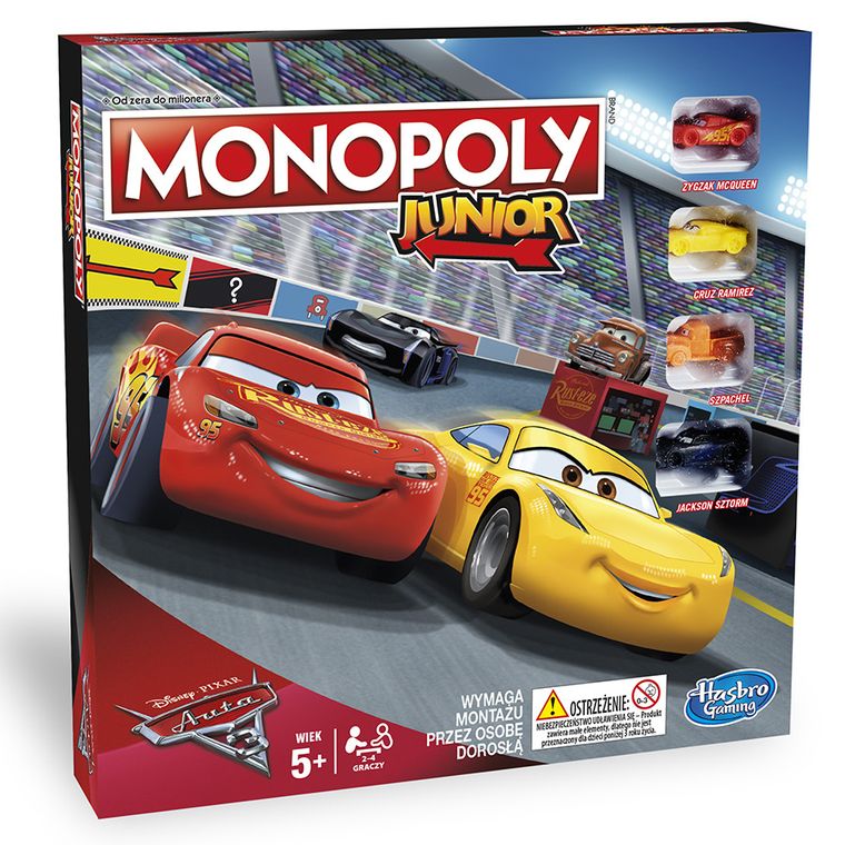 Monopoly, Junior, Auta 3, gra ekonomiczna
