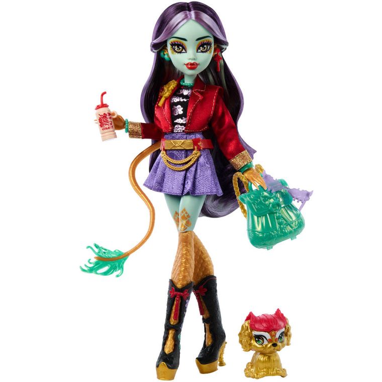 Monster High, Jinafire Long, lalka podstawowa z akcesoriami