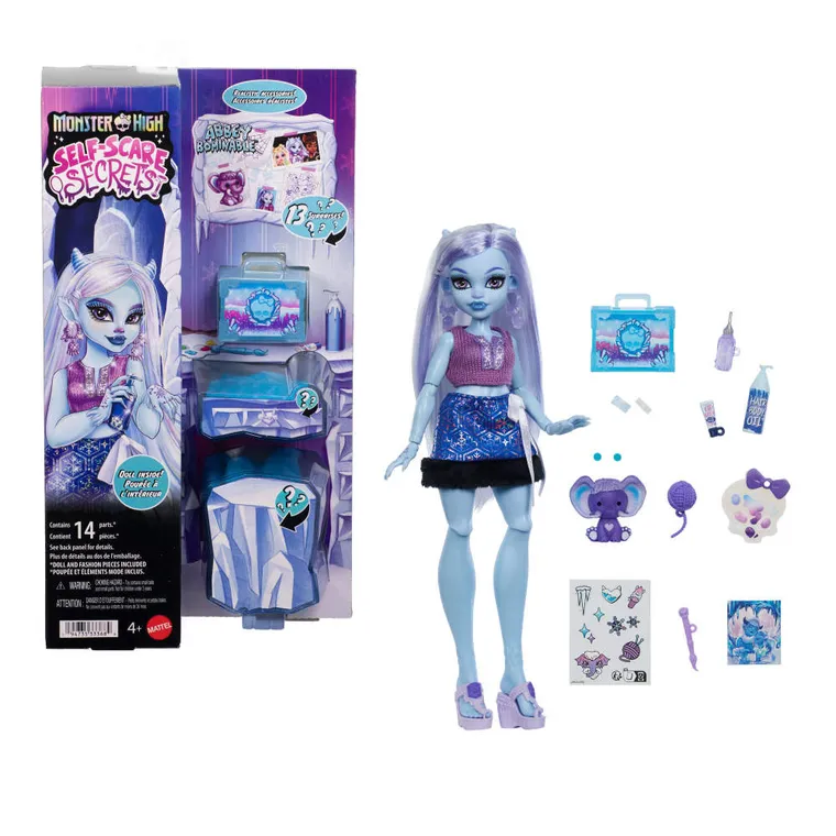 Monster High, Straszyrelaks, Abbey Bominable, lalka i akcesoria
