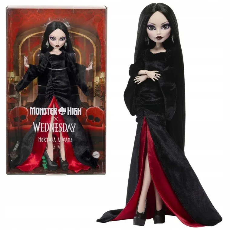 Monster High x Wednesday, Morticia, lalka kolekcjonerska