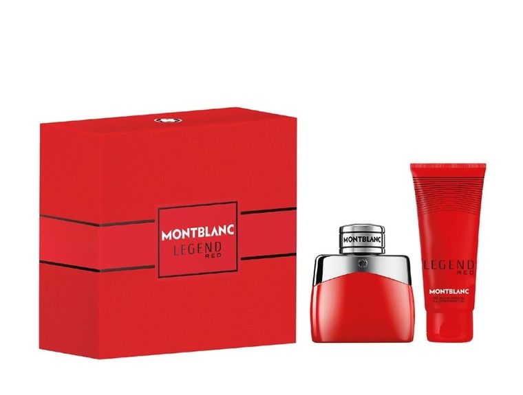 montblanc legend red woda perfumowana 50 ml   zestaw