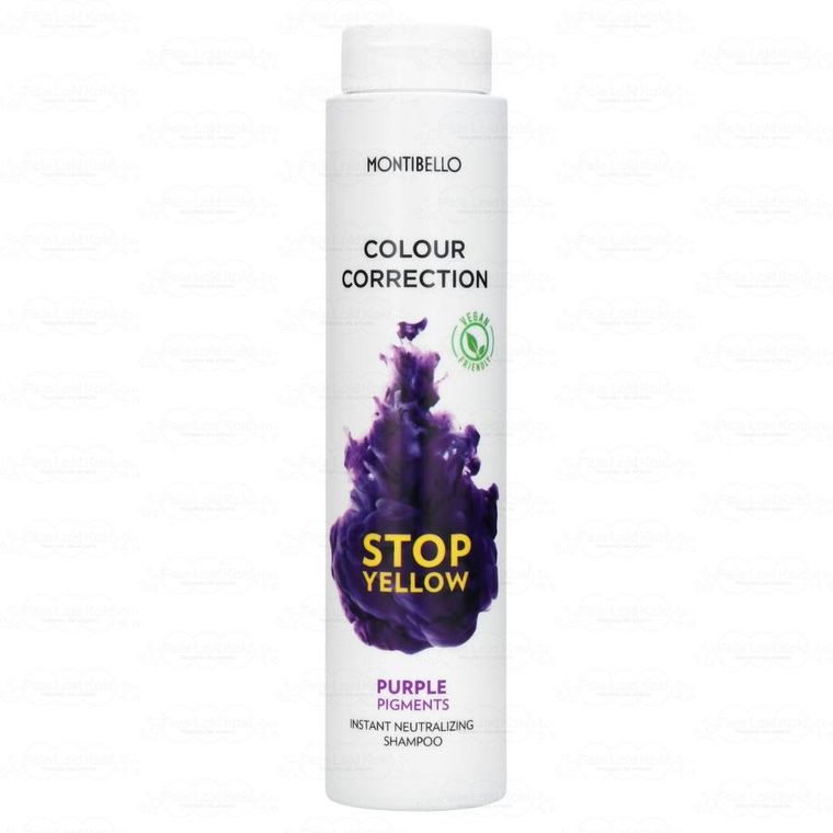 Montibello, Colour Correction Stop Yellow Shampoo, szampon neutralizujący żółte odcienie włosów, 300 ml