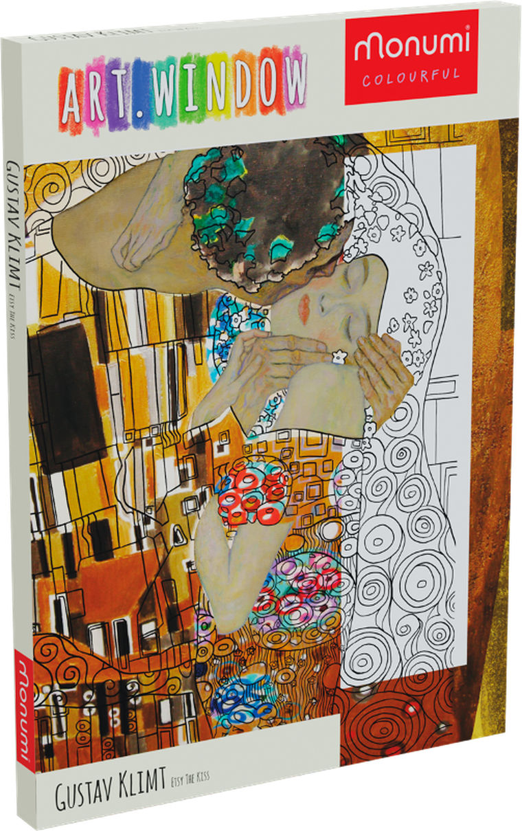 Monumi, Arts, Etsy The Kiss, kolorowanka, ramka