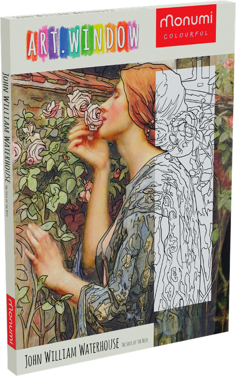 Monumi, Arts, The Soul of the Rose, kolorowanka, ramka