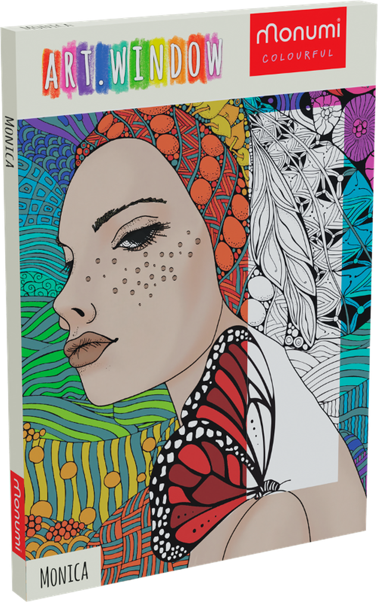 Monumi, Teens, kolorowanka, ramka, Monica