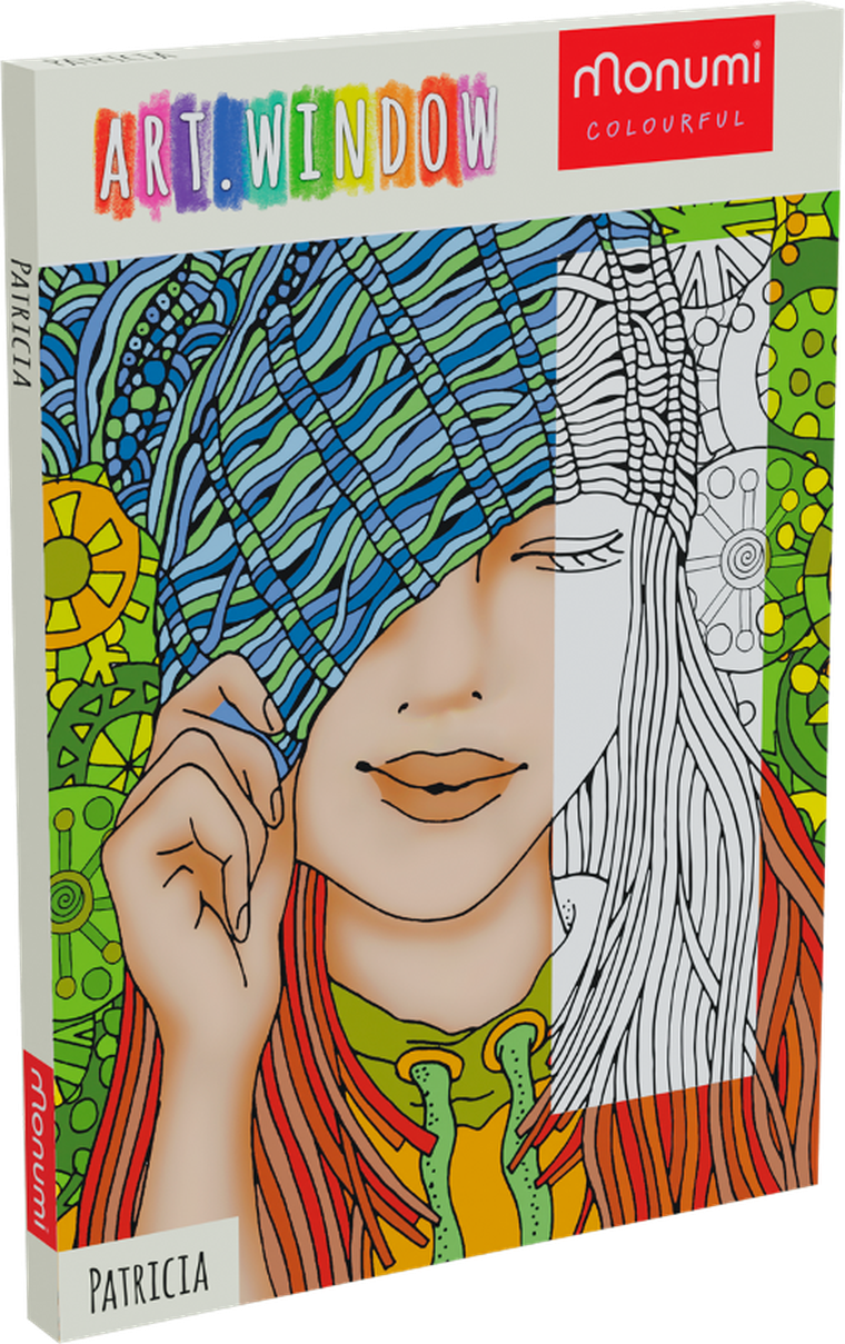 Monumi, Teens, kolorowanka, ramka, Patricia