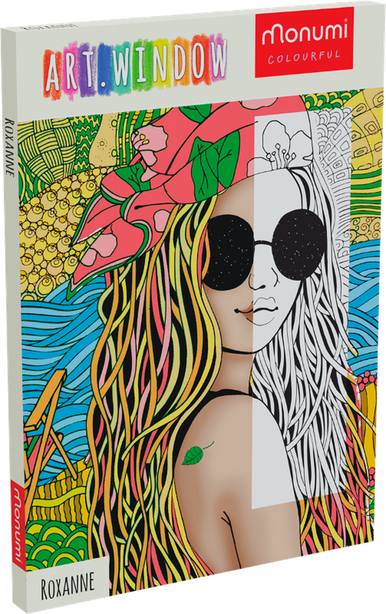 Monumi, Teens, kolorowanka, ramka, Roxanne