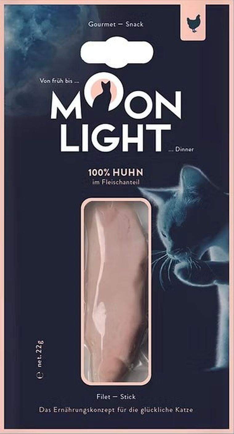 Moonlight, filet z kurczaka, przysmak dla kotów, 22g
