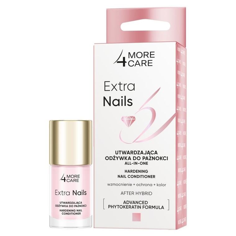 More4Care, Extra Nails, utwardzająca odżywka do paznokci, 10 ml