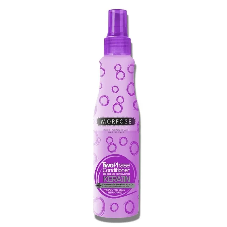 Morfose, Keratin Two Phase Conditioner, dwufazowa odżywka do włosów zniszczonych, 220 ml