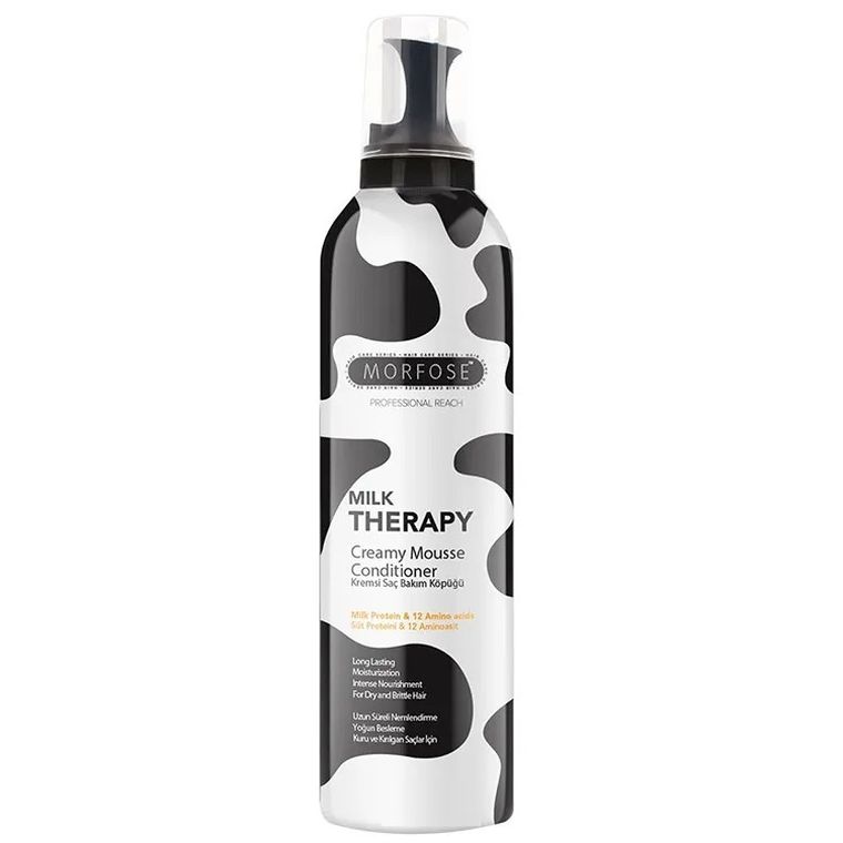 Morfose, Milk Therapy Creamy Mousse Conditioner, mleczna odżywka w piance, 350 ml