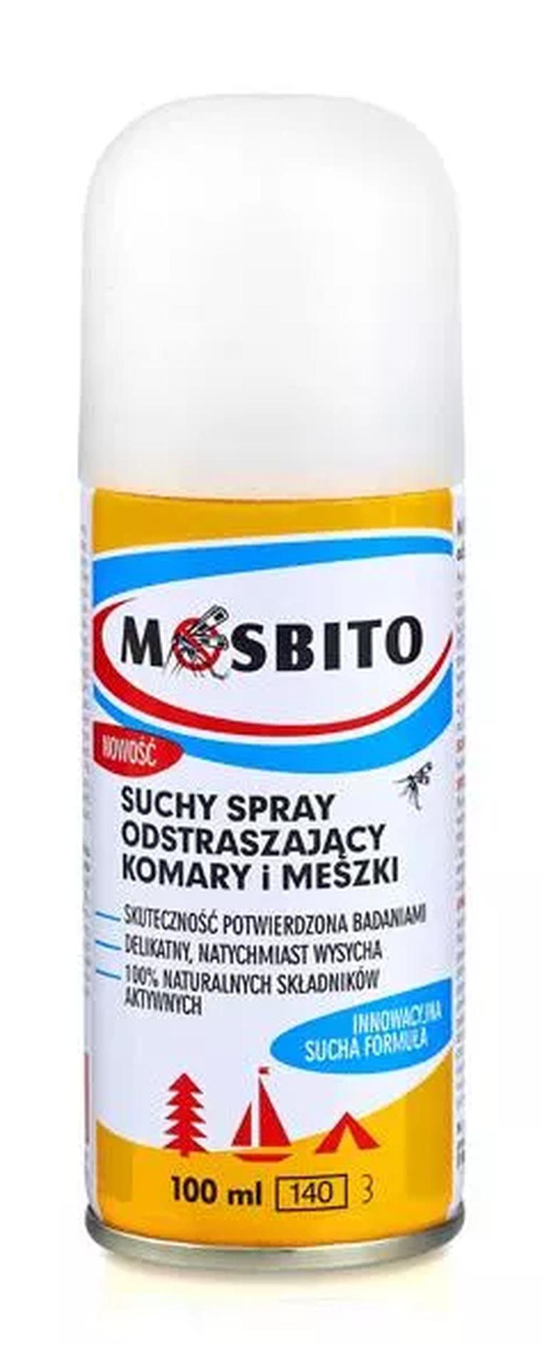 Mosbito, natura suchy spray odstraszający komary i meszki, 100 ml
