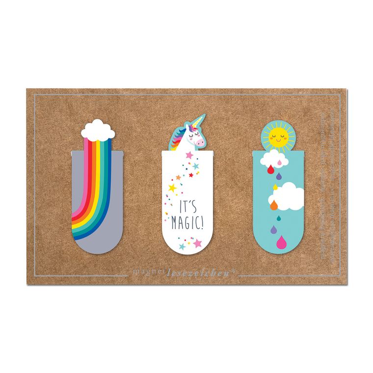 Moses, zakładki magnetyczne do książki, jednorożec