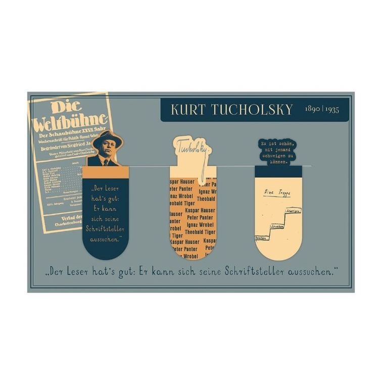 Moses, zakładki magnetyczne, Kurt Tucholsky