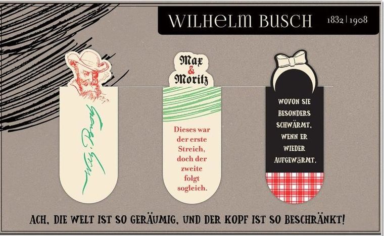 Moses, zakładki magnetyczne, Wilhelm Busch
