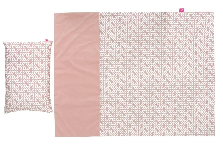 Motherhood, Classics, 2-częściowy komplet pościeli, kołderka z poduszką, różowy