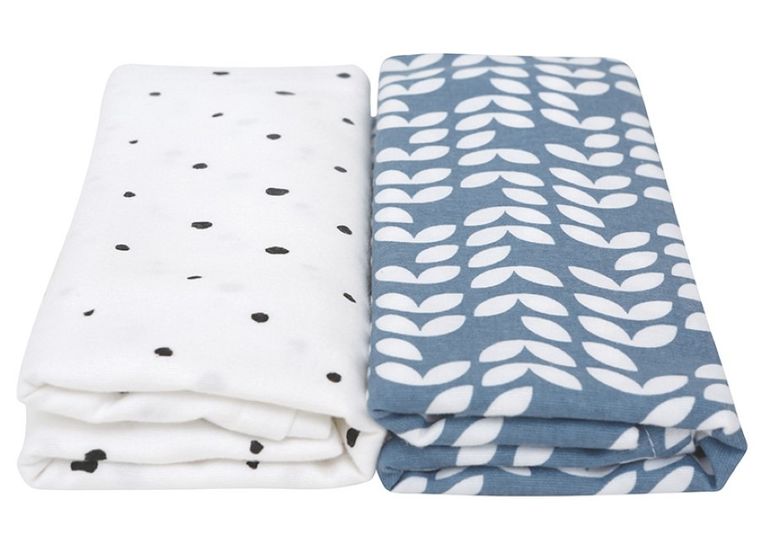 Motherhood, Classics Niebieski 2023, Premium, pielucha, otulacz flanelowy, 80-120 cm, 2 szt.