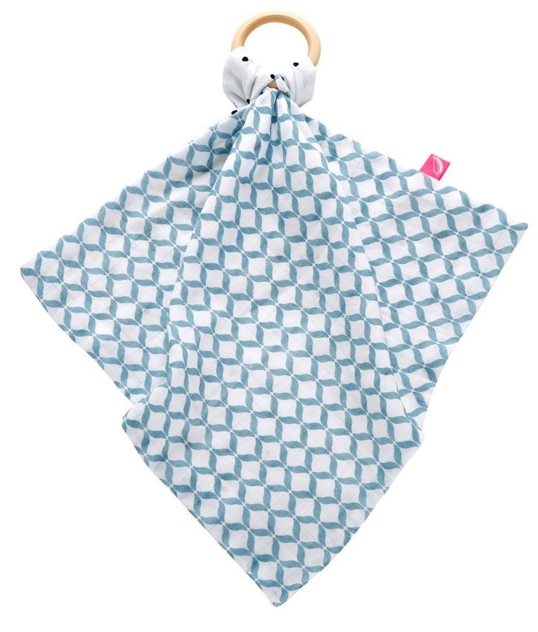 Motherhood, Classics Niebieski, gryzak z przytulanką