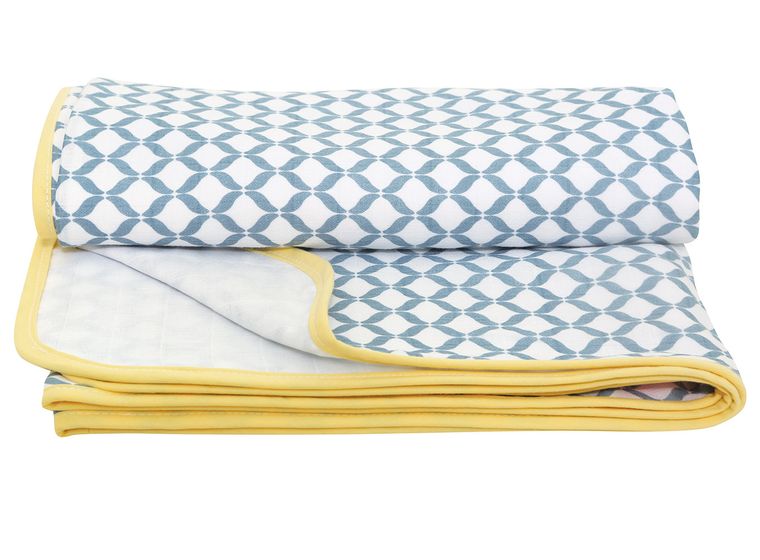 Motherhood, Classics Niebieski, kocyk muślinowy, dwuwarstwowy, 100-120 cm