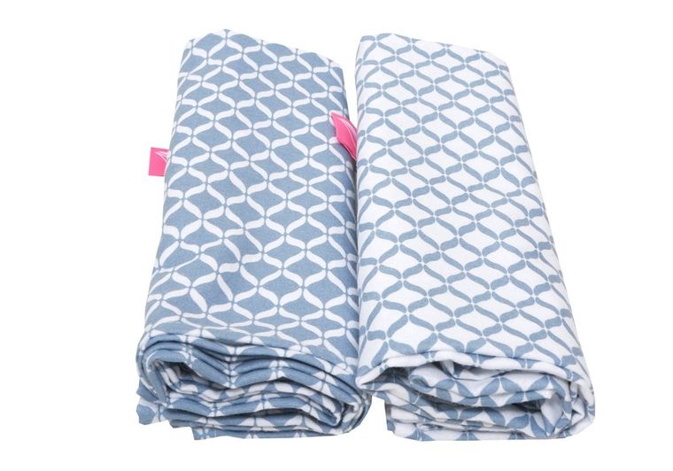 Motherhood, Classics Niebieski, Premium, pielucha, otulacz flanelowy, 80-120 cm, 2 szt.