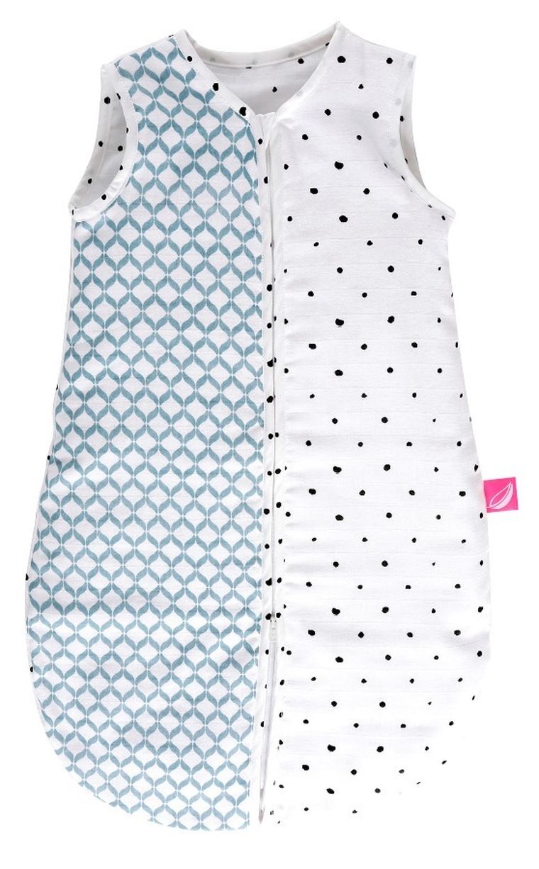 Motherhood, Classics Niebieski, śpiworek muślinowy, TOG 0.5, 0-6m