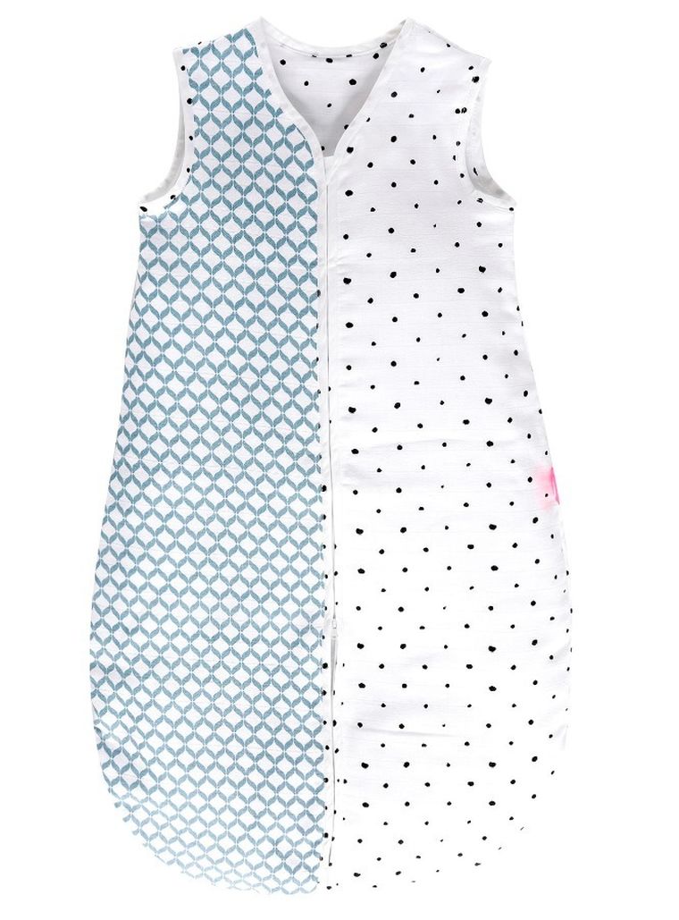 Motherhood, Classics Niebieski, śpiworek muślinowy, TOG 0.5, 6-18m