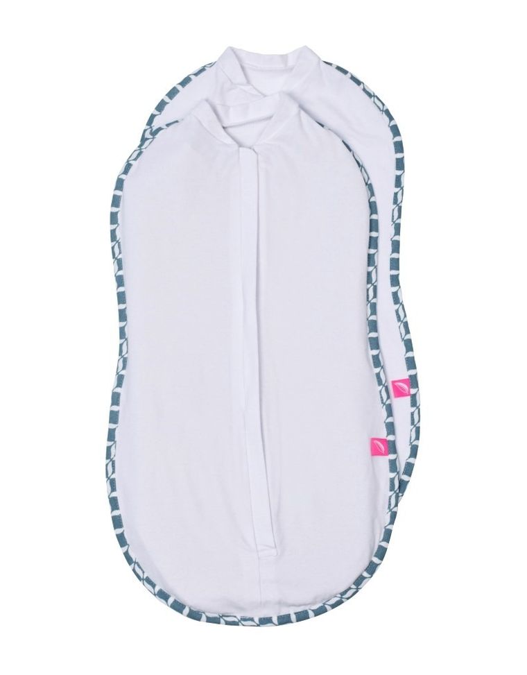 Motherhood, Classics Niebieski, Zip&Swaddle, otulacz, rozmiar 1, 2,5-5 kg, 2 szt.