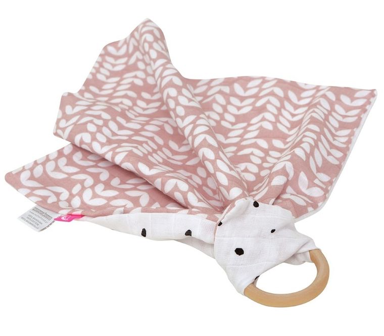 Motherhood, Classics Różowy 2023 gryzak z pieluszką przytulanką