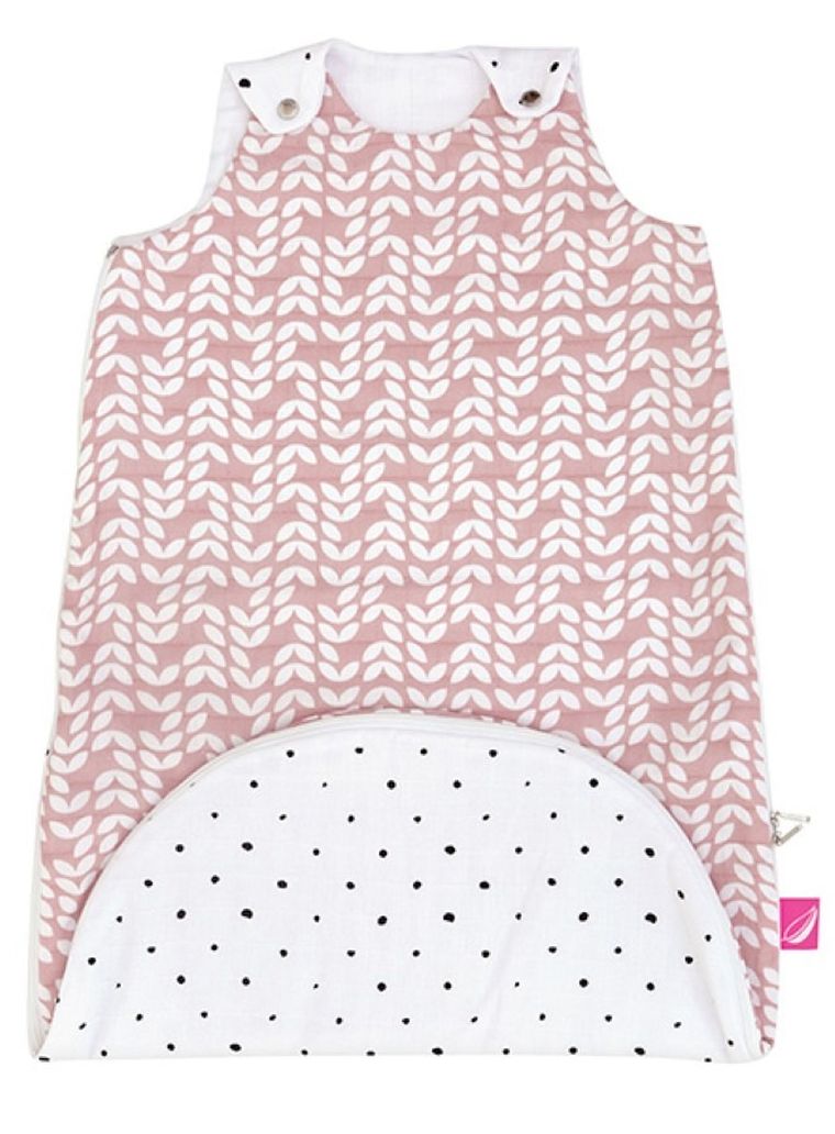 Motherhood, Classics Różowy 2023, Zip-A Round, śpiworek muślinowy 2w1, TOG 0.5, 3-18 m