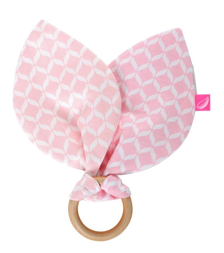 Motherhood, Classics Różowy, gryzak drewniany