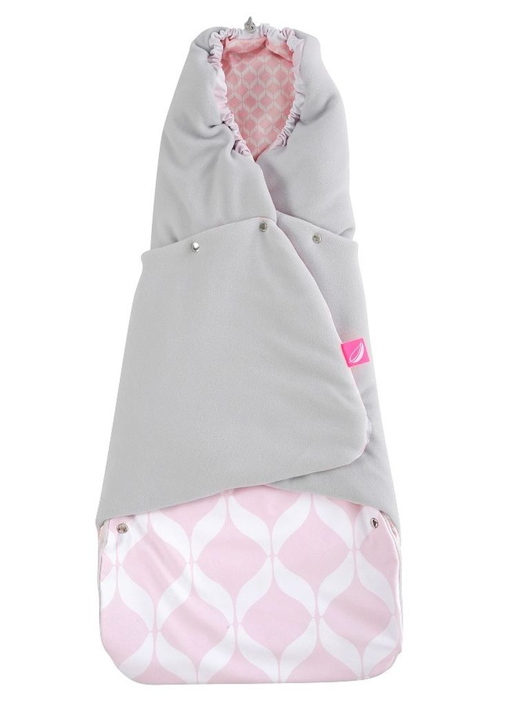 Motherhood, Classics Różowy, otulacz samochodowy ze zintegrowanym kocykiem