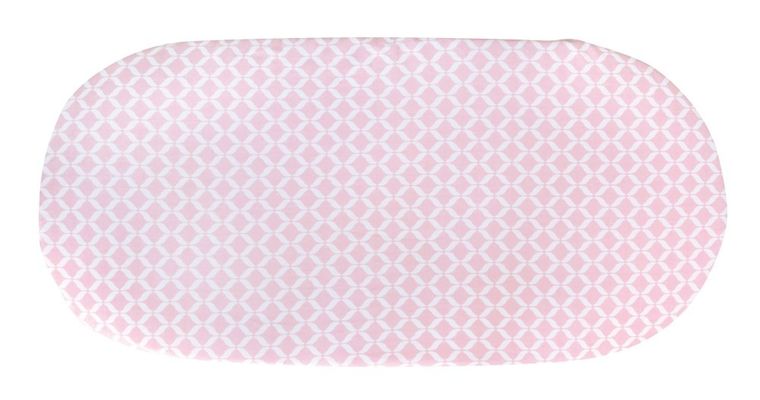 Motherhood, Classics Różowy, prześcieradło do gondoli/kosza Mojżesza z gumką, 35-75 cm