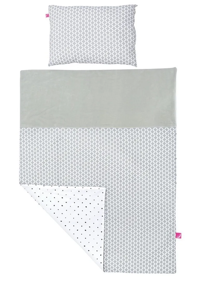 Motherhood, Classics Szary, zestaw przedszkolaka, kołdra z z poduszką