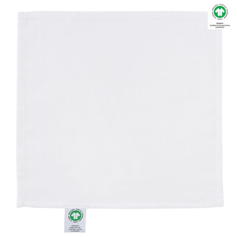 Motherhood, ECO, chusteczka muślinowa, biała, 30-30 cm
