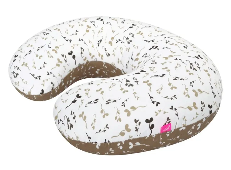 Motherhood, Fasolka, poduszka do karmienia, standard, beżowe listki