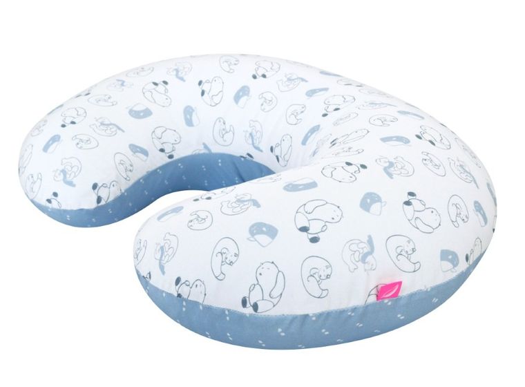 Motherhood, Fasolka, poduszka do karmienia, standard, niebieskie misie