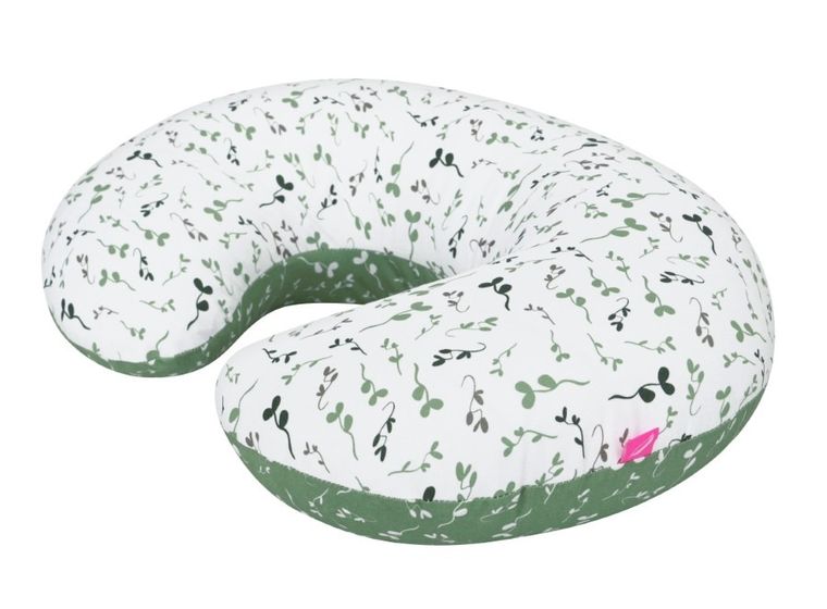 Motherhood, Fasolka, poduszka do karmienia, standard, zielone listki