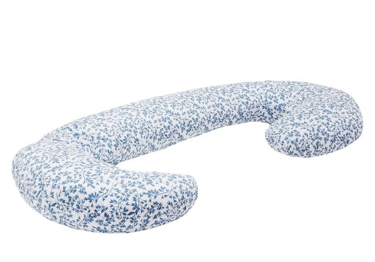 Motherhood, kojec, poduszka dla kobiet w ciąży, niebieskie gałązki