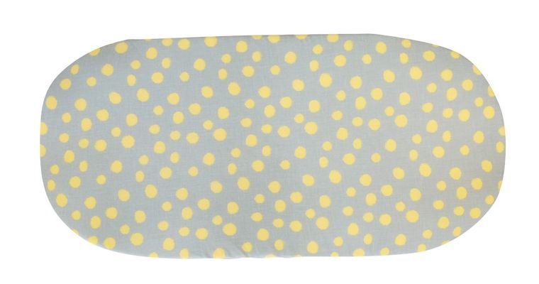 Motherhood, Kropy Musztardowe, prześcieradło do gondoli/kosza Mojżesza z gumką, 35-75 cm