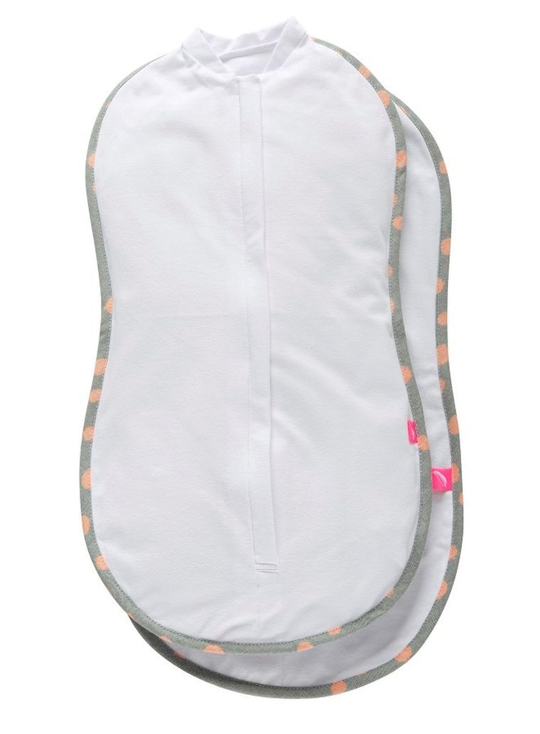 Motherhood, Kropy Różowe, Zip&Swaddle, otulak, rozmiar 1, 2,5-5kg, 2 szt.