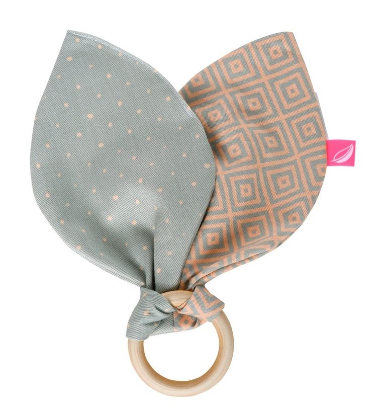 Motherhood, Kwadraty Różowe, gryzak drewniany