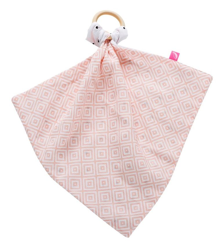 Motherhood, Kwadraty Różowe, gryzak z przytulanką