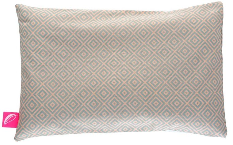 Motherhood, Kwadraty Różowe, płaska poduszka, 45-30 cm