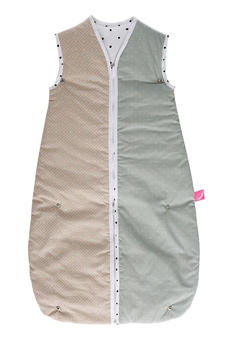 Motherhood, Kwadraty Różowe, śpiworek 2w1, TOG 3, 0-18m