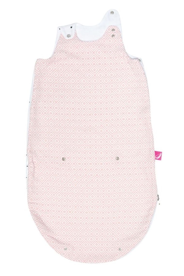 Motherhood, Kwadraty Różowe, Zip-A-Round, śpiworek 2w1, TOG 0.5, 3-18 m