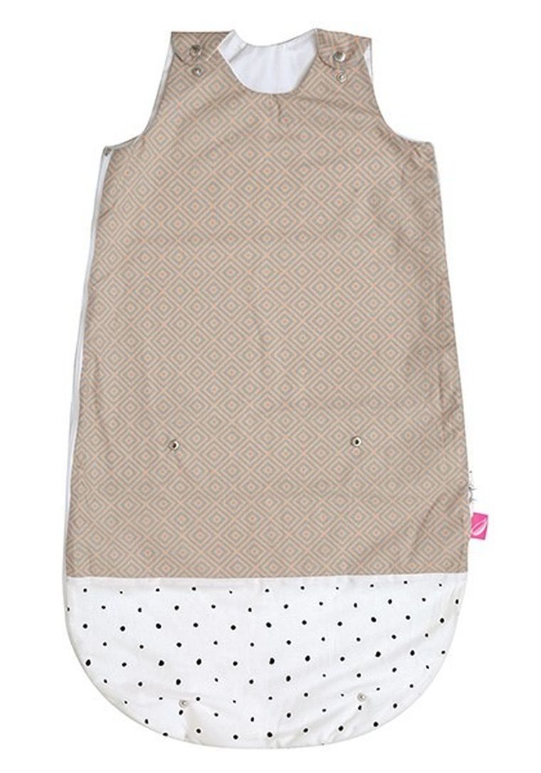 Motherhood, Kwadraty Różowe, Zip-A-Round, śpiworek letni 2w1, TOG 1, 3-18m