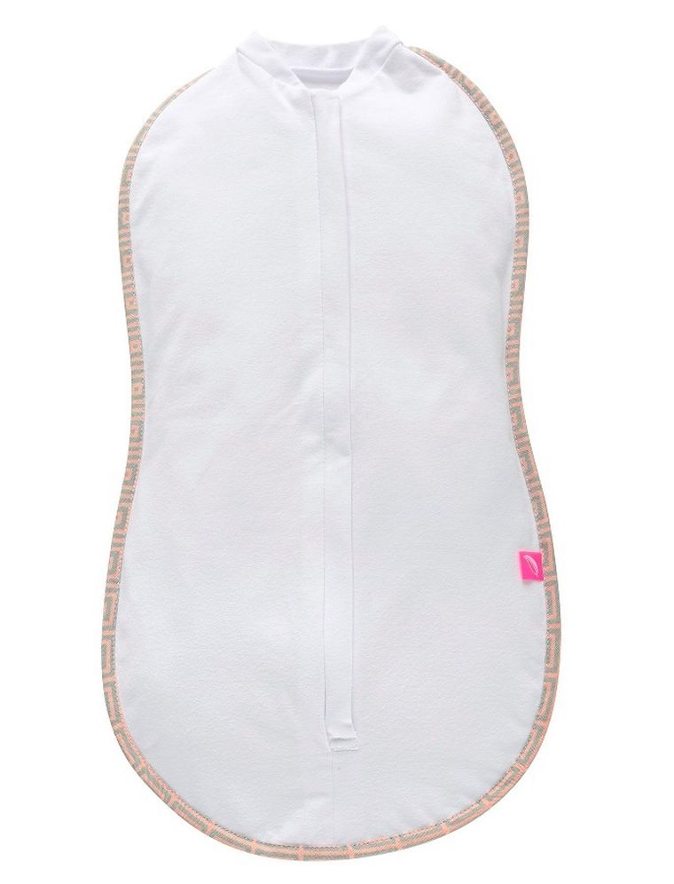 Motherhood, Kwadraty Różowe, Zip&Swaddle, otulak, rozmiar 1, 2,5-5kg