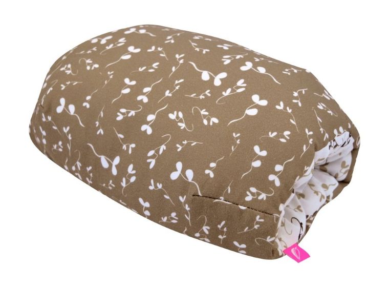 Motherhood, mufka, poduszka do karmienia, beżowe listki