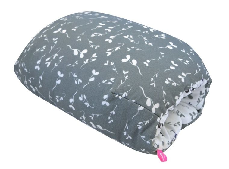 Motherhood, mufka, poduszka do karmienia, niebieskie listki