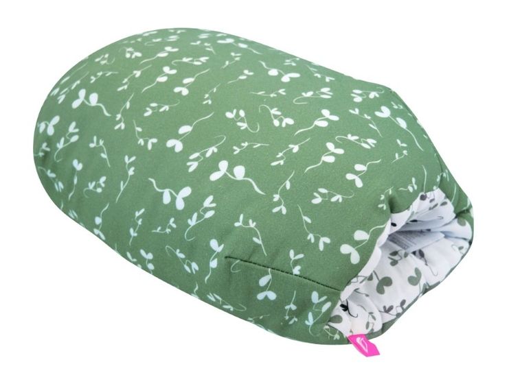 Motherhood, mufka, poduszka do karmienia, zielone listki